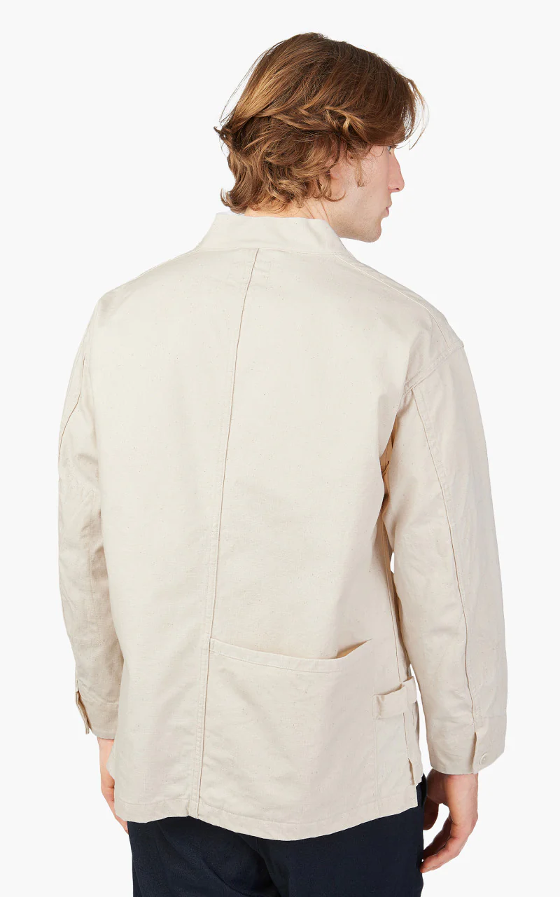 Snow Peak OG Canvas Noragi Jacket Ecru - Image 6
