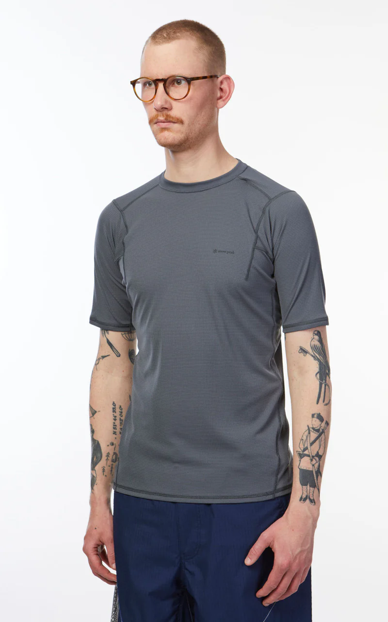 Snow Peak Pe Power Dry S/S Tee Grey - Image 4
