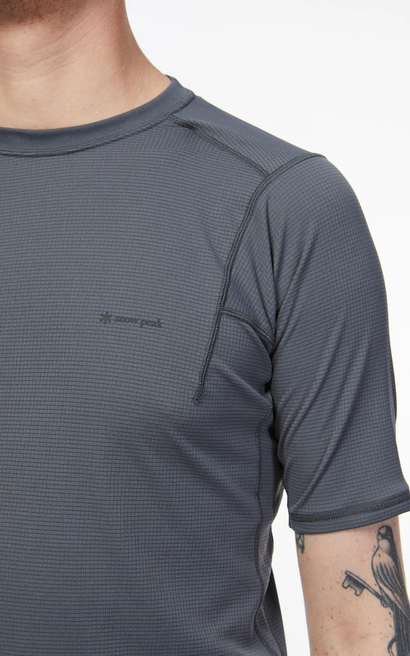 Snow Peak Pe Power Dry S/S Tee Grey - Image 6