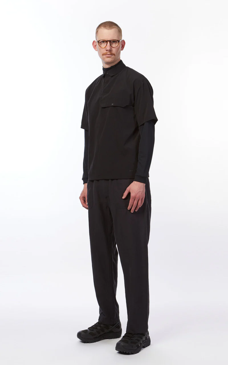 Snow Peak Quick Dry Polo Shirt Black - Image 3