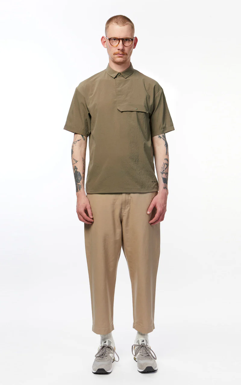 Snow Peak Quick Dry Polo Shirt Brown - Image 2