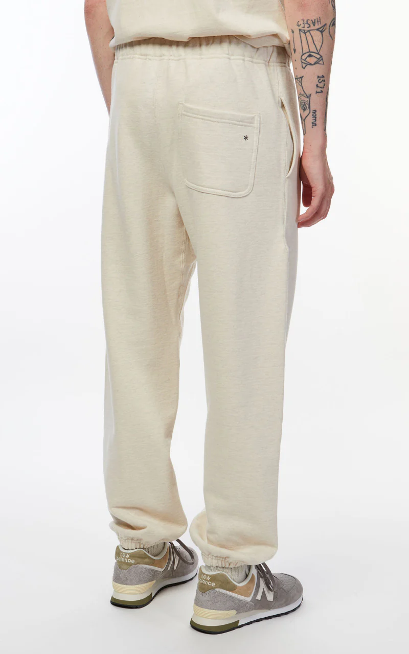 Snow Peak Recycled Cotton Sweat Pants Oatmeal - Image 7
