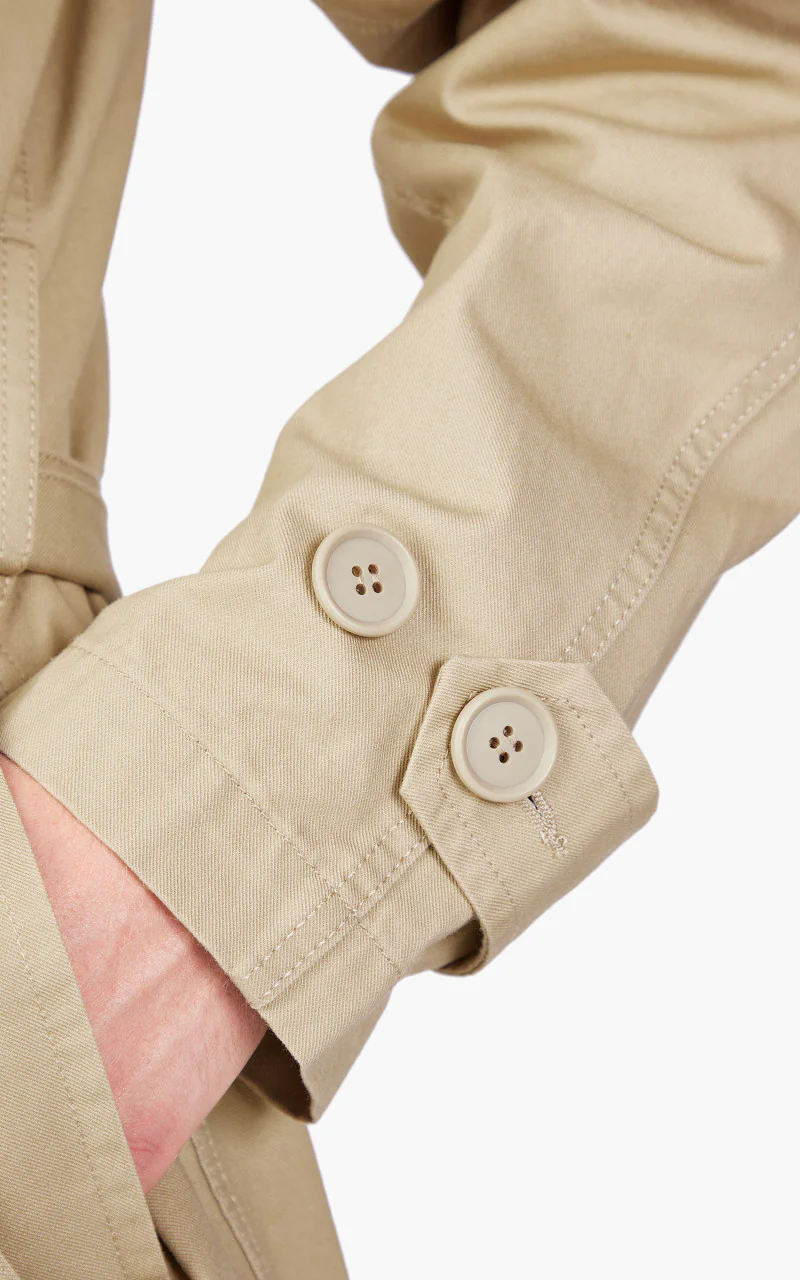 Snow Peak TAKIBI Chino Trench Coat Beige - Image 6