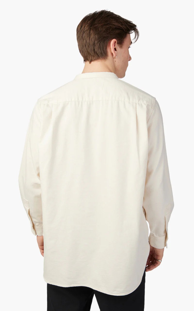 Snow Peak Takibi Light Denim Utility Pullover Ecru - Image 8