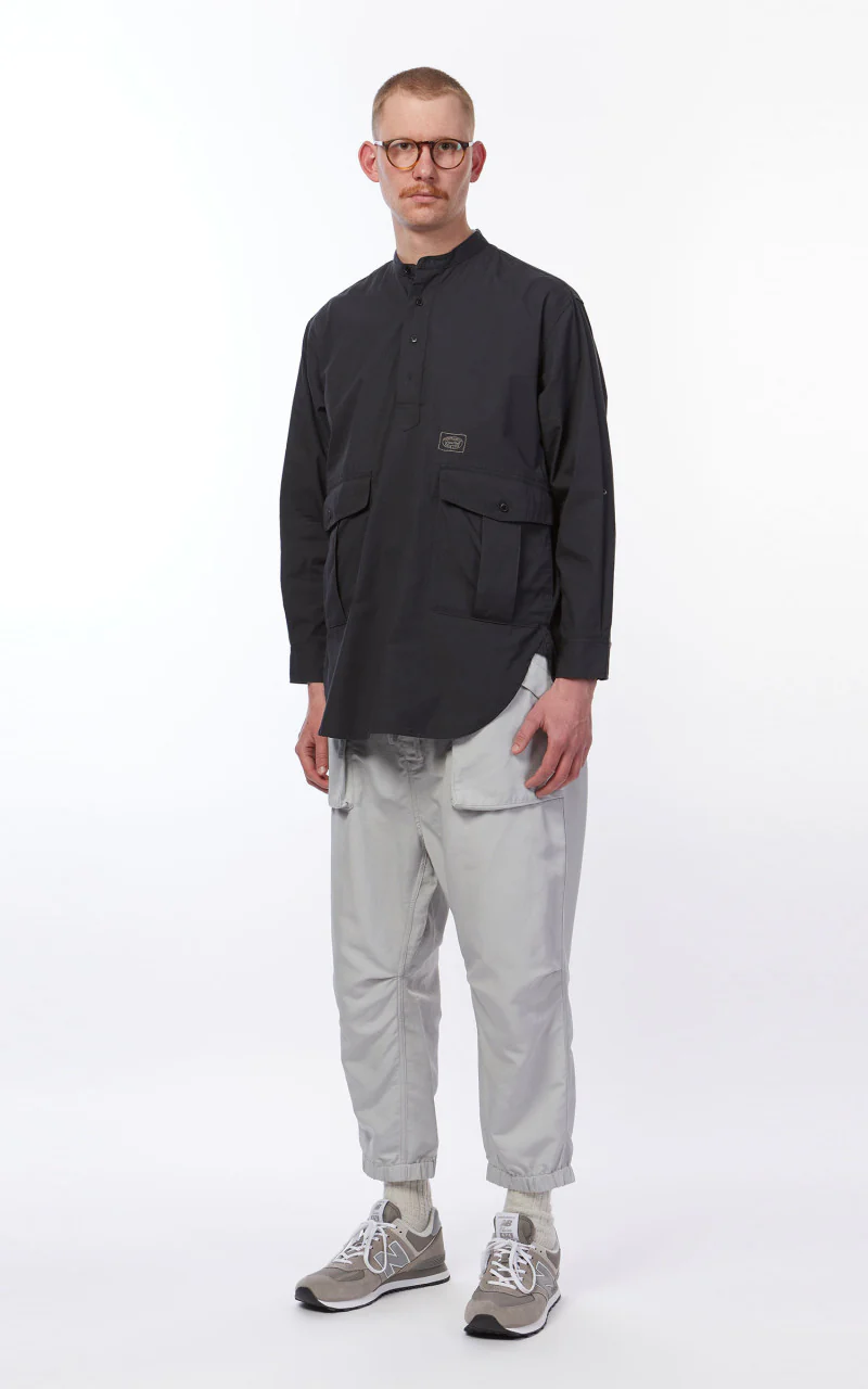Snow Peak Takibi Light Ripstop Pullover Shirt Black - Image 3