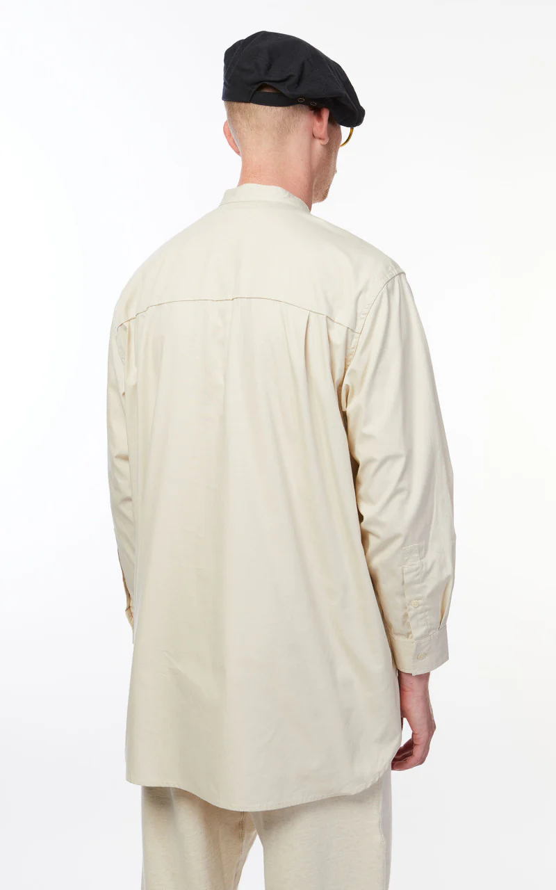 Snow Peak Takibi Light Ripstop Pullover Shirt Ivory - Image 6
