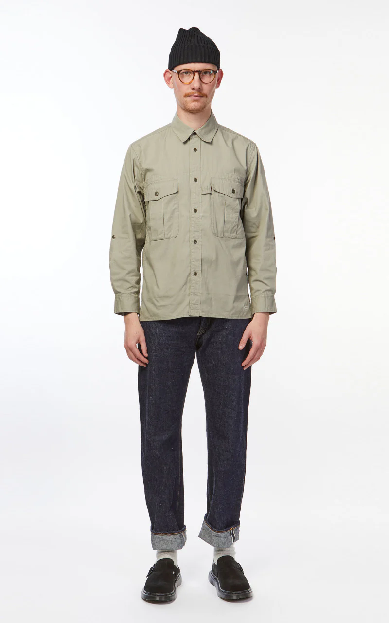 Snow Peak Takibi Light Ripstop Shirt Beige - Image 2