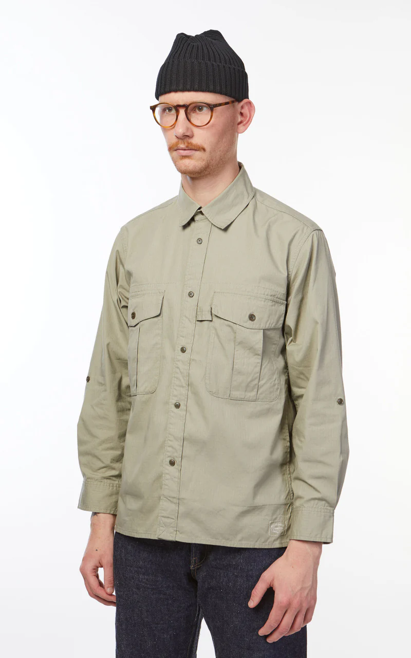 Snow Peak Takibi Light Ripstop Shirt Beige - Image 4