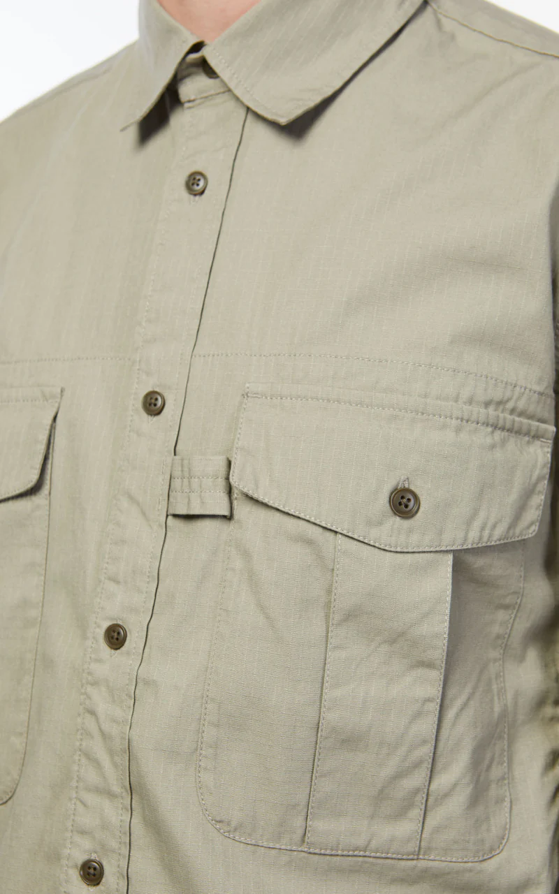 Snow Peak Takibi Light Ripstop Shirt Beige - Image 8
