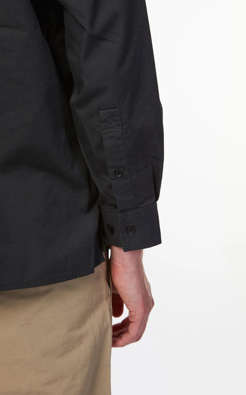 Snow Peak Takibi Light Ripstop Shirt Black - Image 7