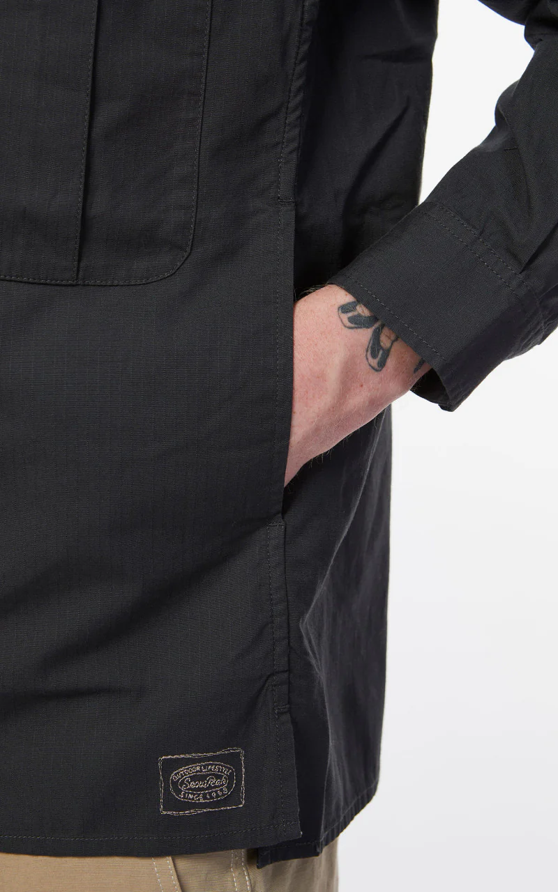 Snow Peak Takibi Light Ripstop Shirt Black - Image 8