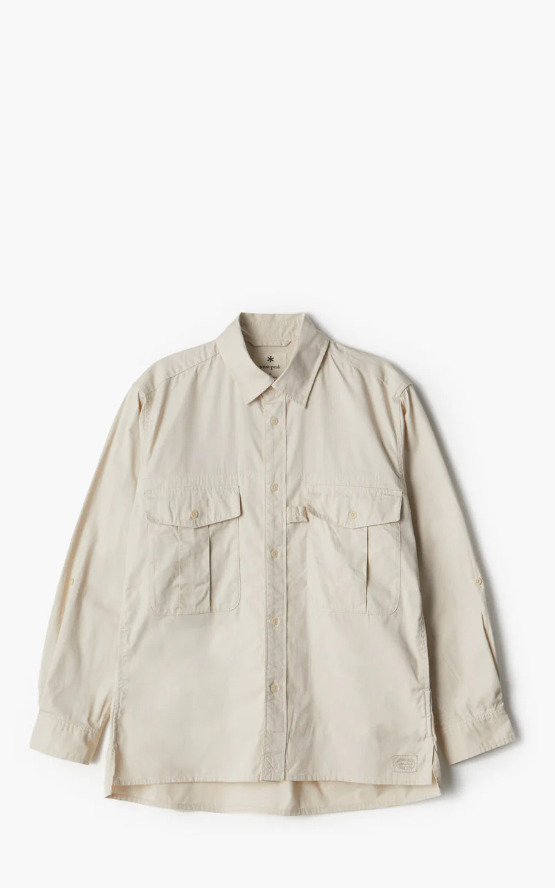 Snow Peak Takibi Light Ripstop Shirt Ivory