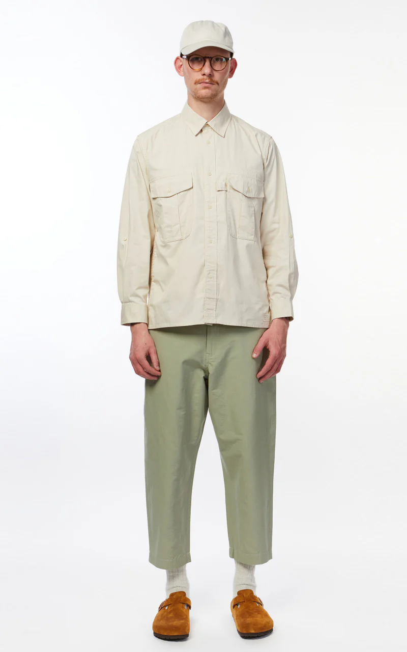 Snow Peak Takibi Light Ripstop Shirt Ivory - Image 2