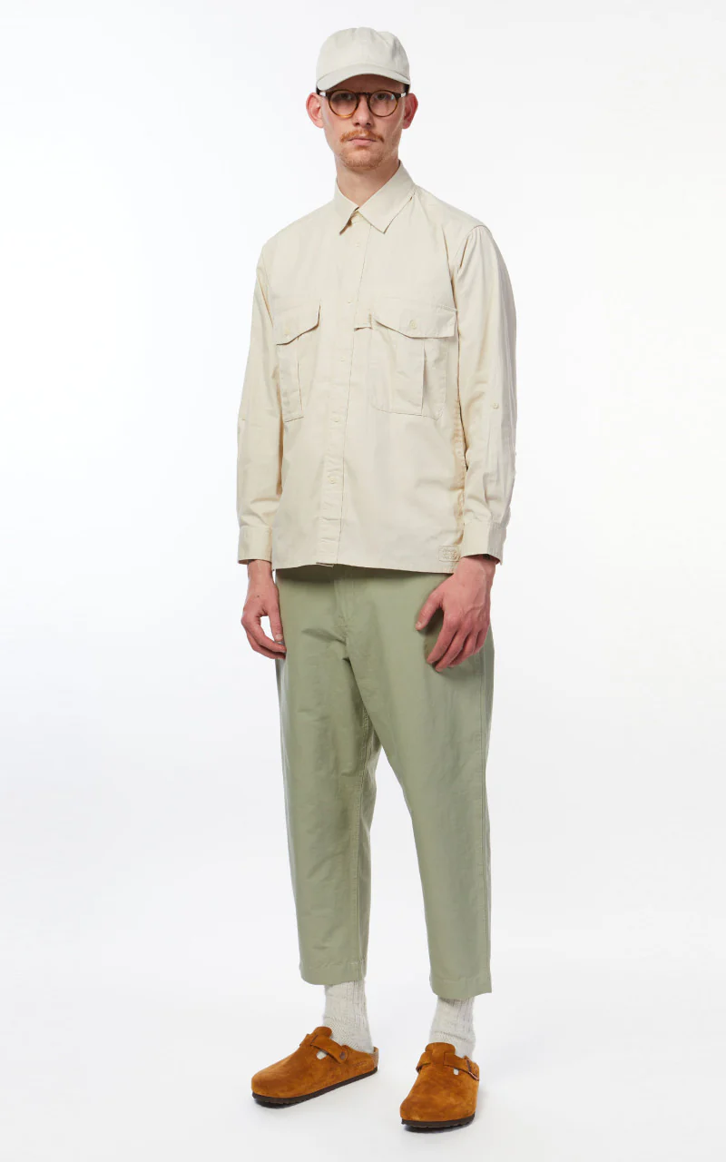 Snow Peak Takibi Light Ripstop Shirt Ivory - Image 3