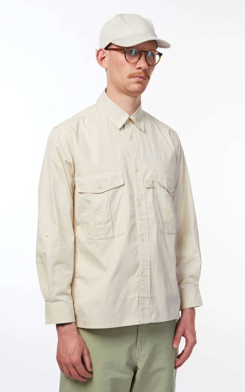 Snow Peak Takibi Light Ripstop Shirt Ivory - Image 6