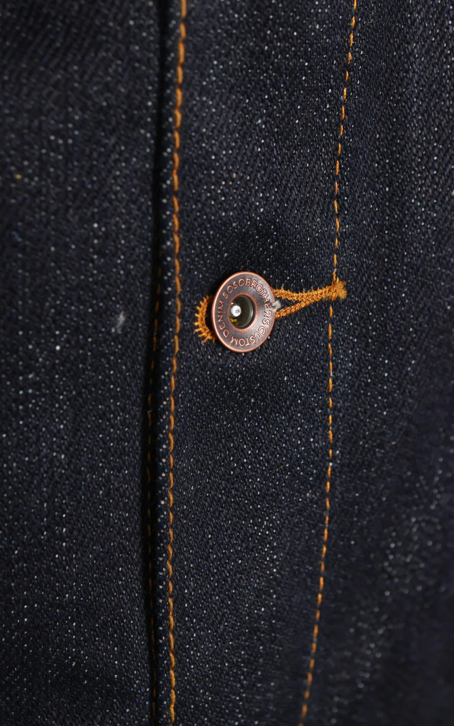 Sosobrothers Denim Jacket Heavyweight Ghost Selvedge Indigo 20oz - Image 11