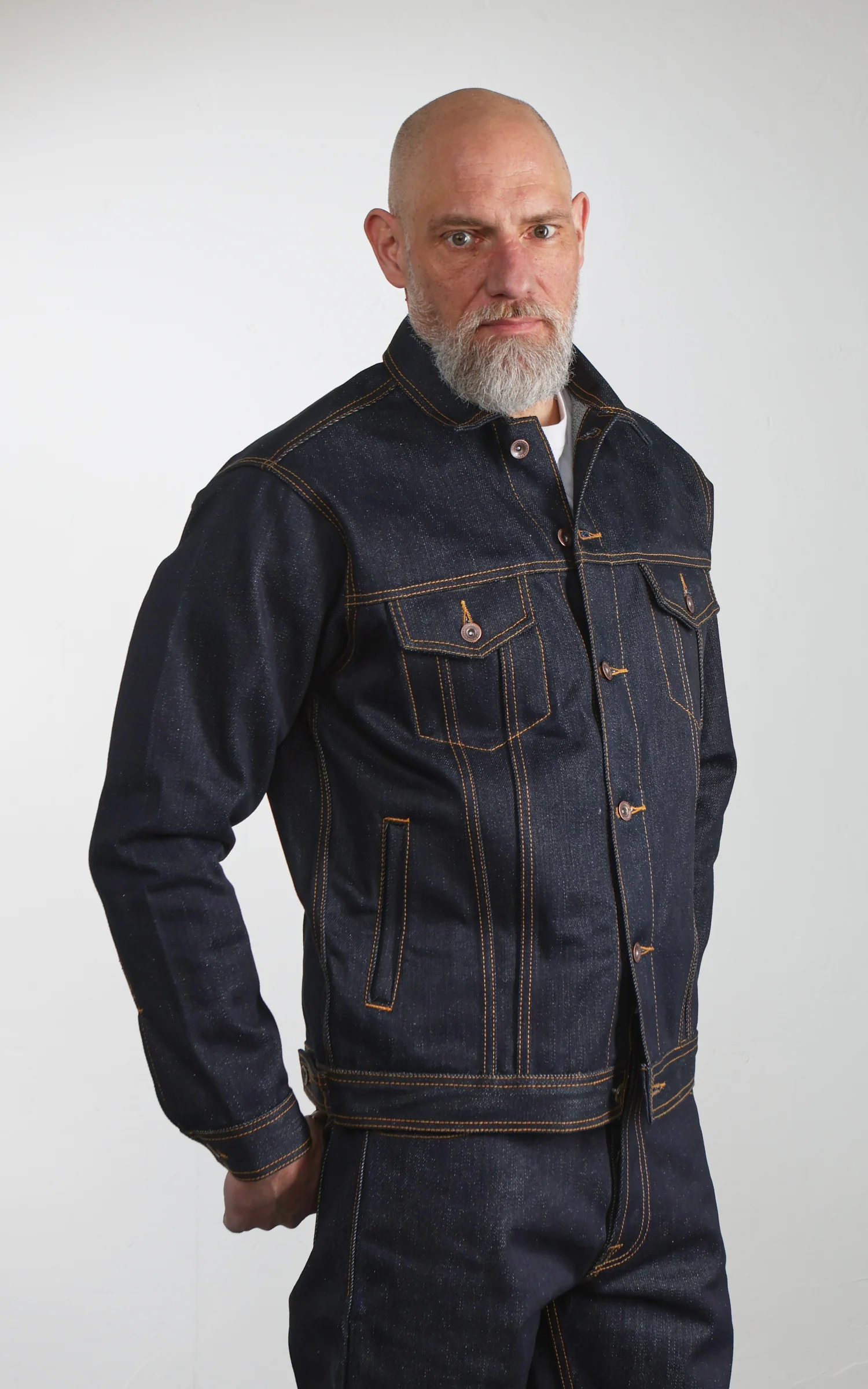Sosobrothers Denim Jacket Heavyweight Ghost Selvedge Indigo 20oz - Image 7