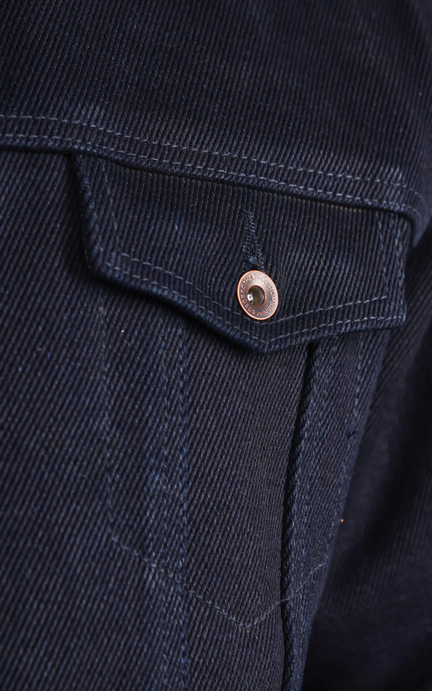 Sosobrothers Denim Jacket "TBOA" Heavyweight Selvedge Double Indigo 33oz - Image 10