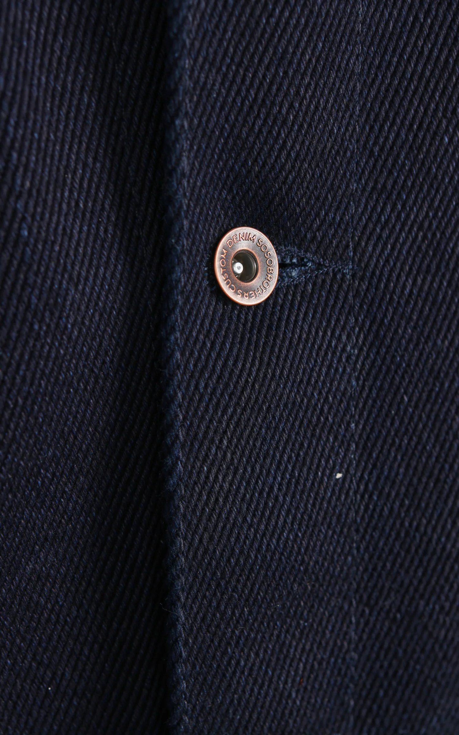 Sosobrothers Denim Jacket "TBOA" Heavyweight Selvedge Double Indigo 33oz - Image 11