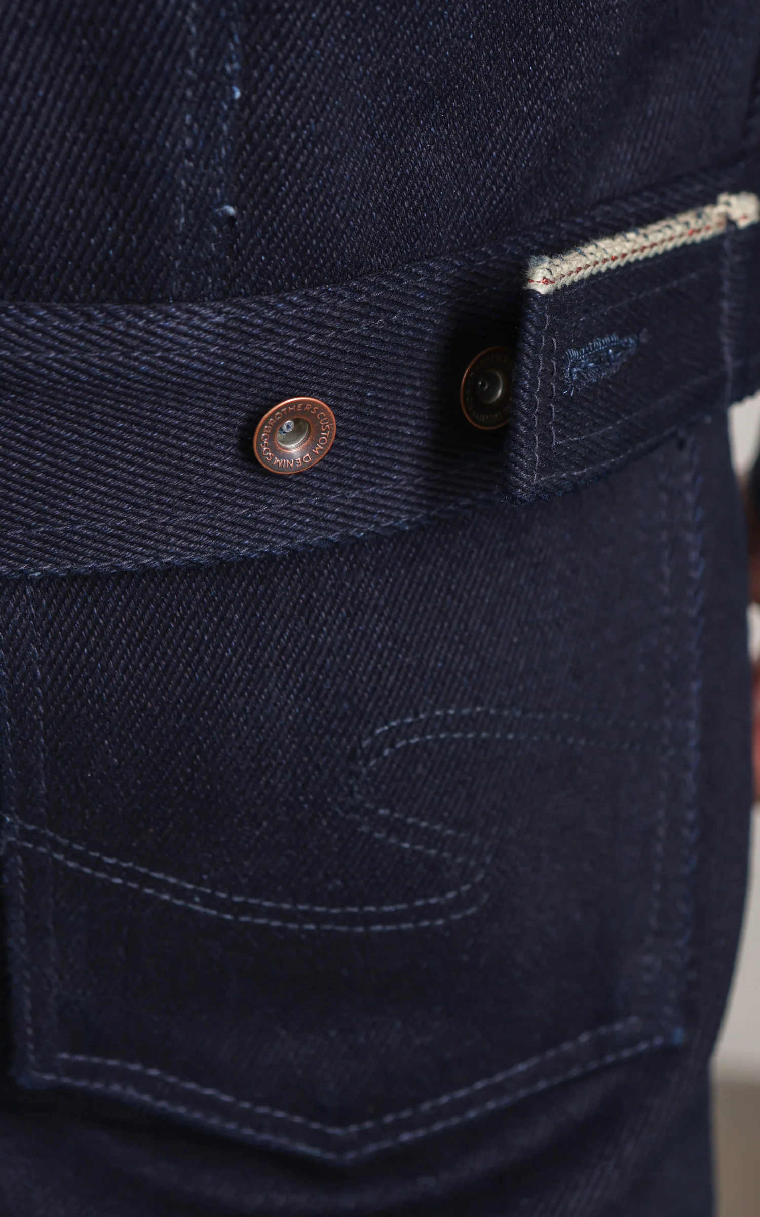 Sosobrothers Denim Jacket "TBOA" Heavyweight Selvedge Double Indigo 33oz - Image 9