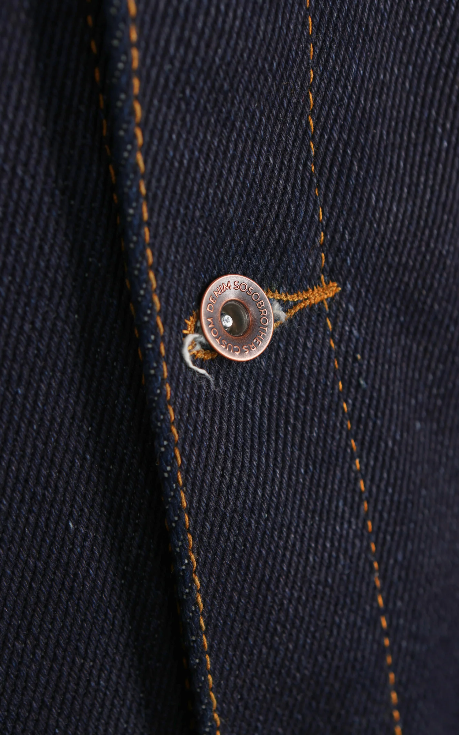 Sosobrothers Denim Jacket "TBOA" Heavyweight Selvedge Indigo 33oz - Image 11
