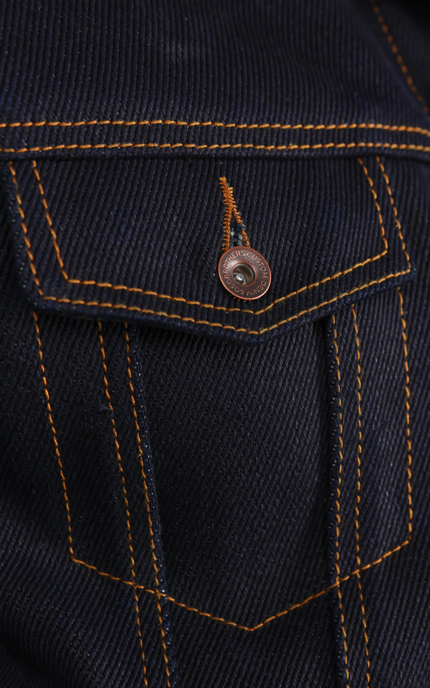 Sosobrothers Denim Jacket "TBOA" Heavyweight Selvedge Indigo 33oz - Image 12