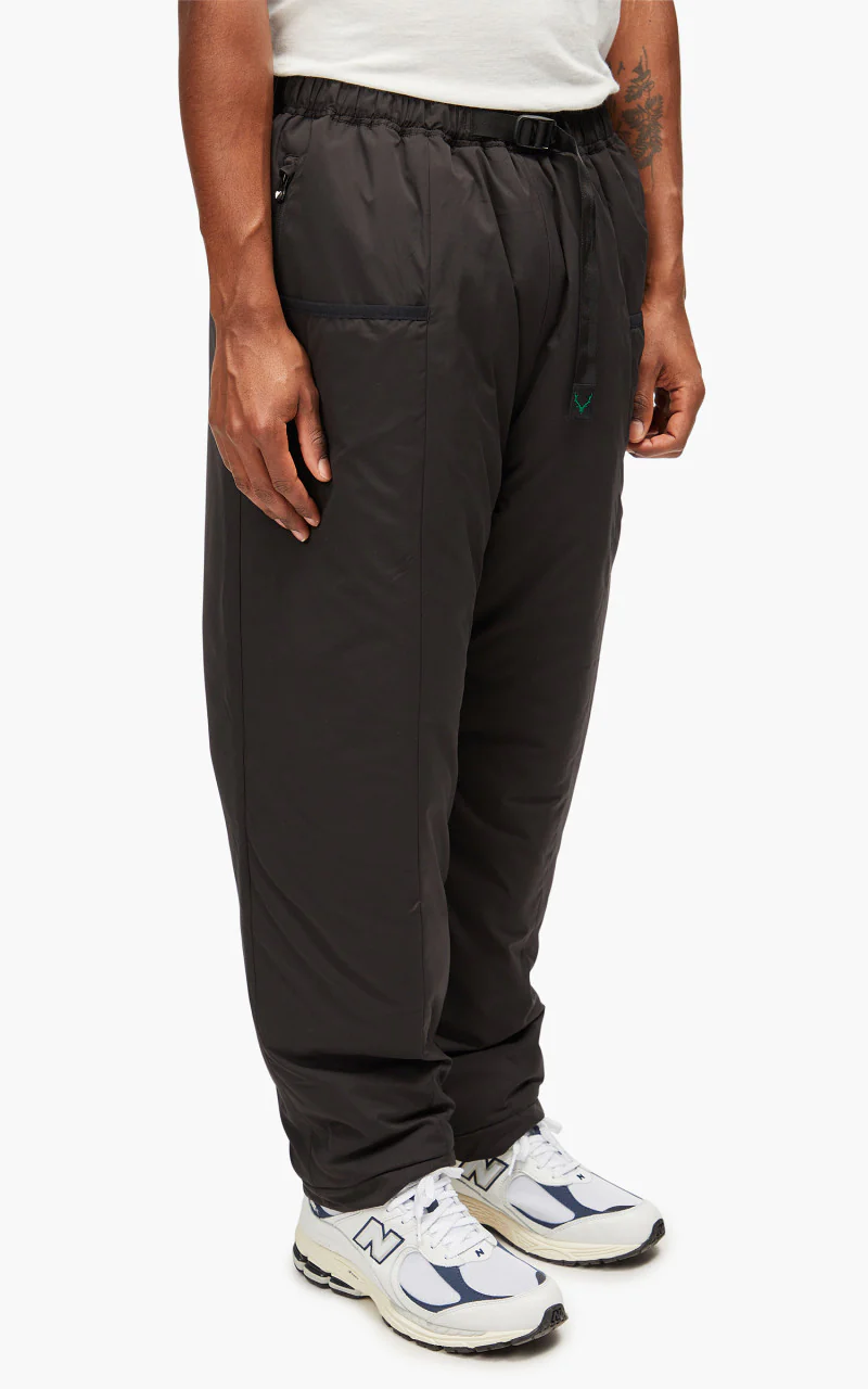 South2 West8 Insulator Belted Pant Poly Peach Skin Black - Image 5
