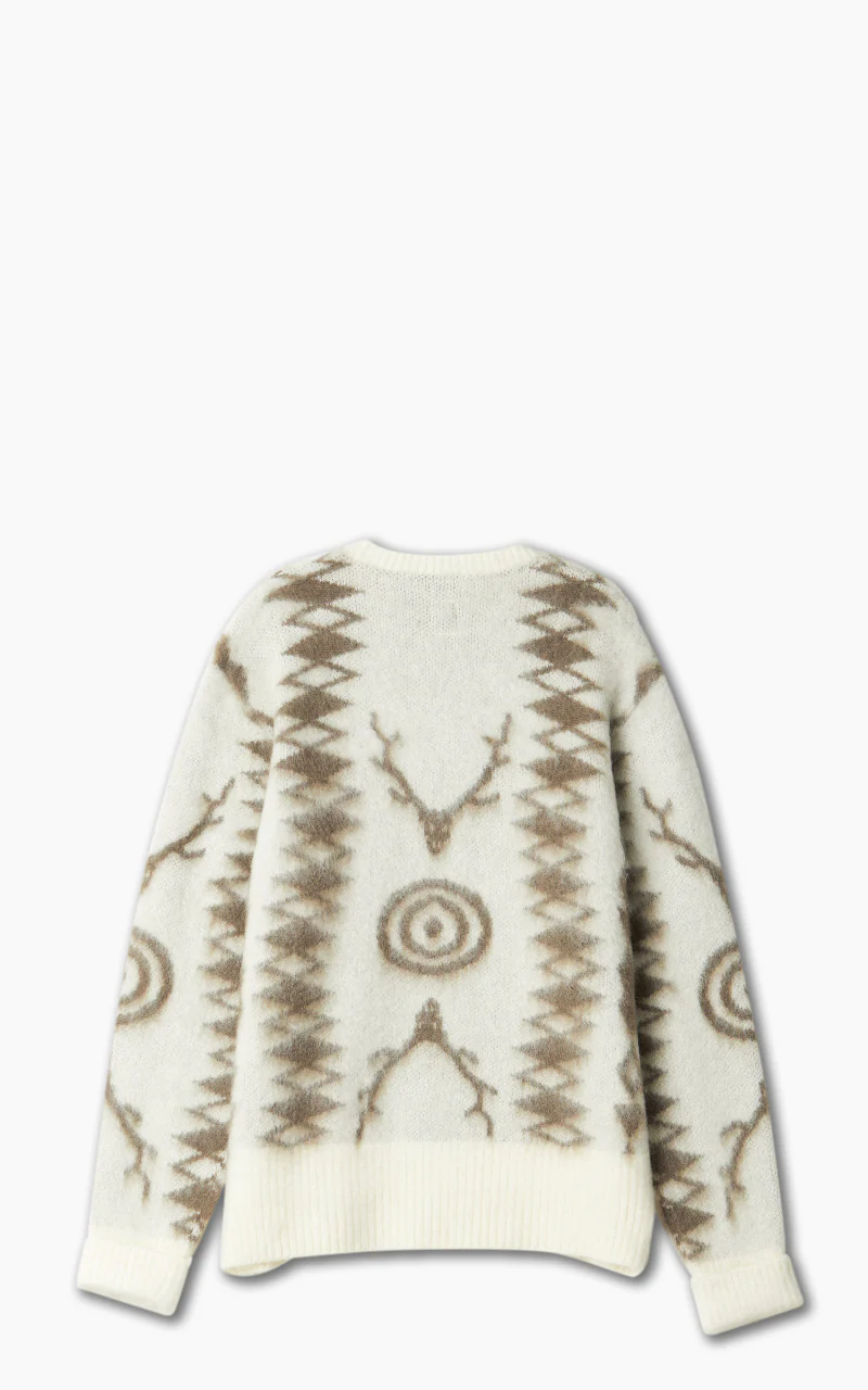 South2 West8 Loose Fit Mohair Sweater Native A-Off White - Image 3