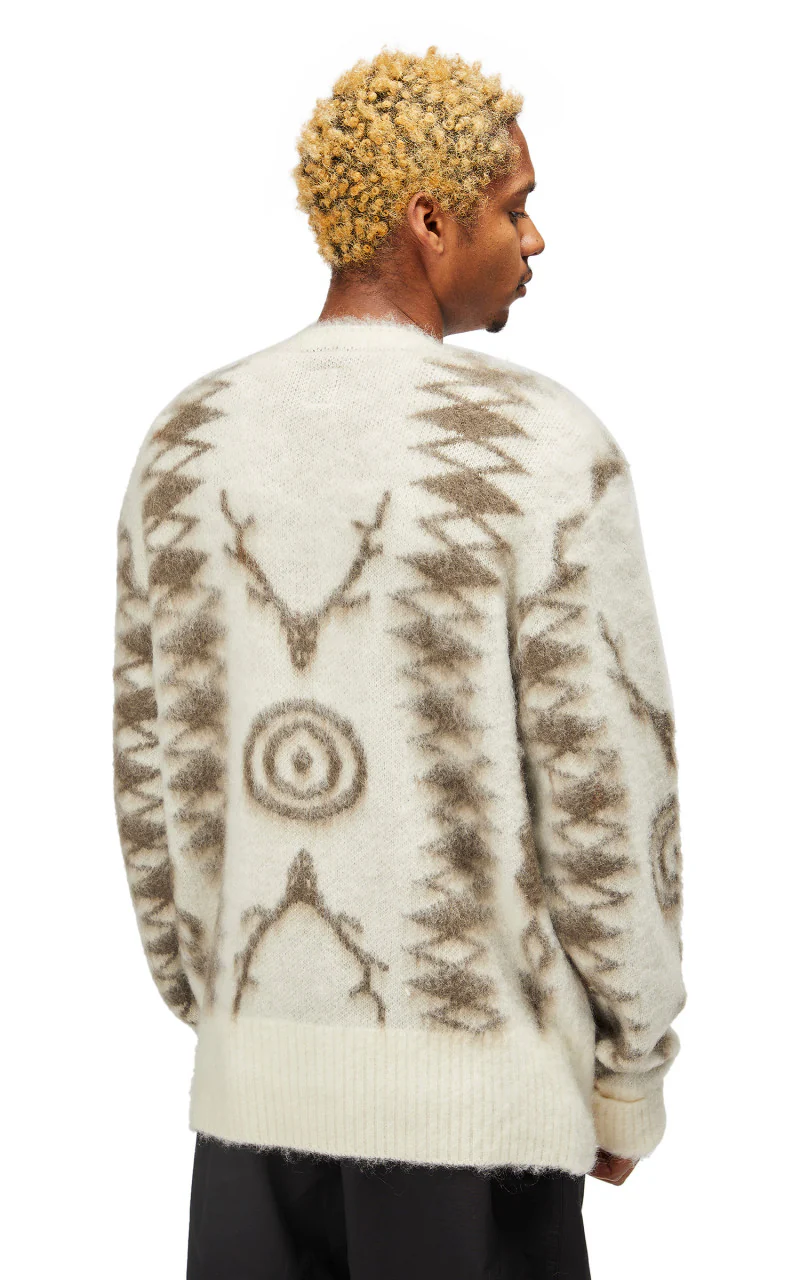 South2 West8 Loose Fit Mohair Sweater Native A-Off White - Image 5