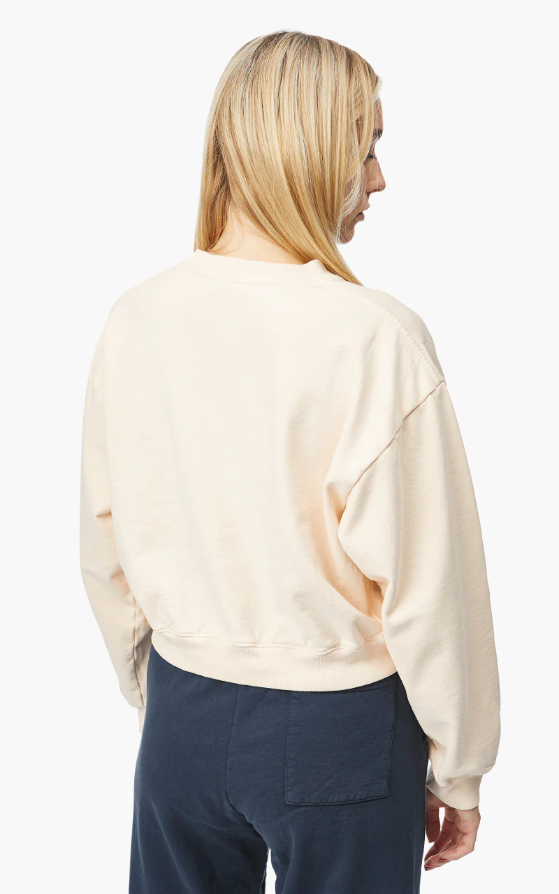 Sporty & Rich 94 Cropped Crewneck Cream - Image 6