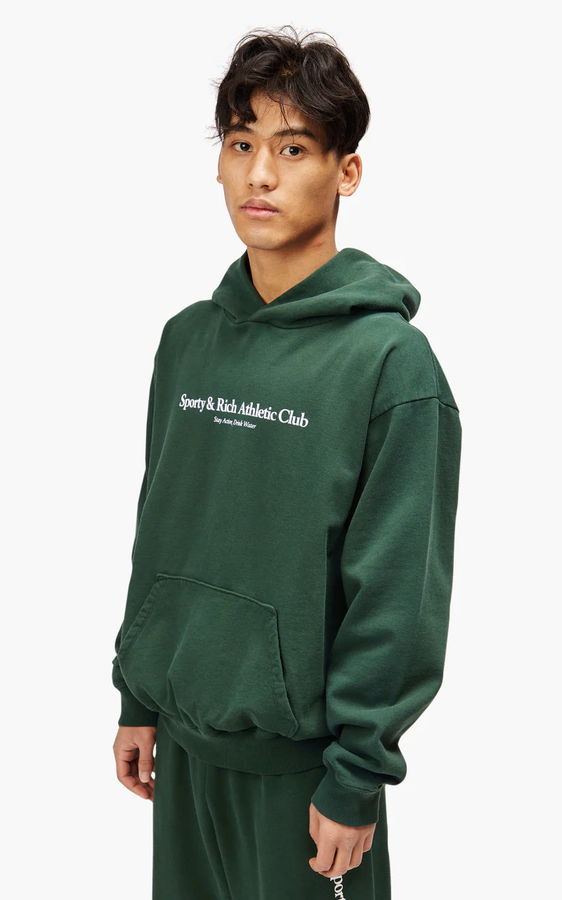 Sporty & Rich Athletic Club Hoodie Forest - Image 4