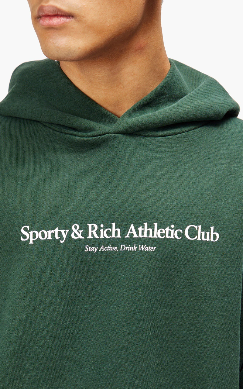 Sporty & Rich Athletic Club Hoodie Forest - Image 7