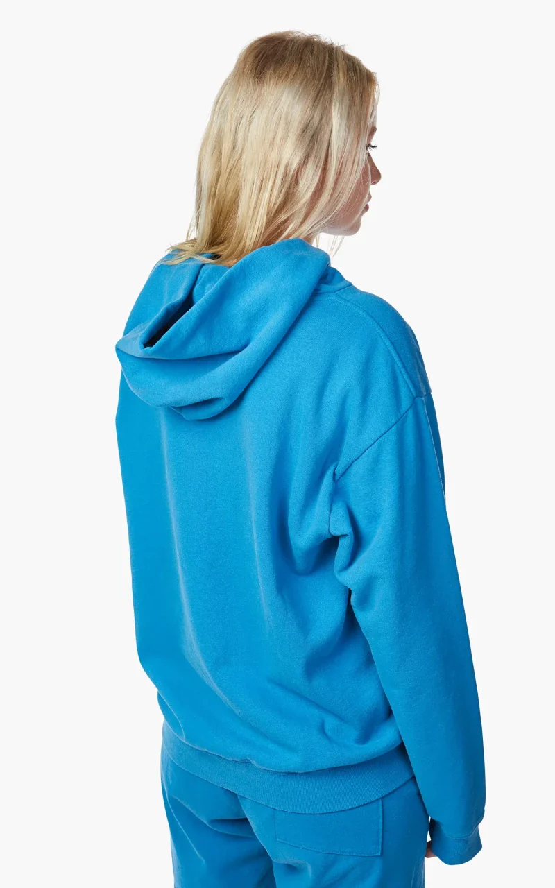 Sporty & Rich Athletics Hoodie Ocean/White - Image 3