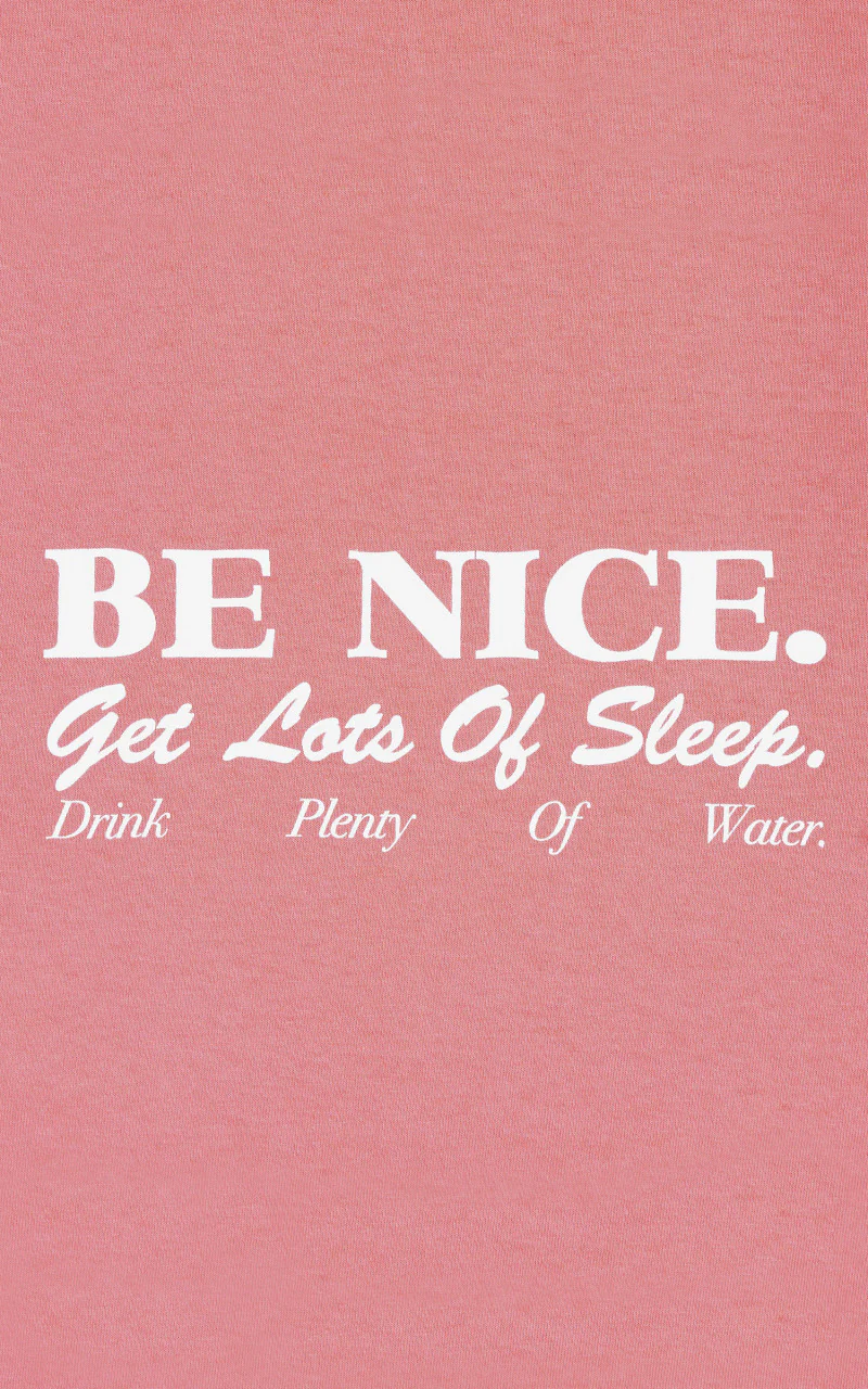 Sporty & Rich Be Nice Cropped T-Shirt Strawberry - Image 3