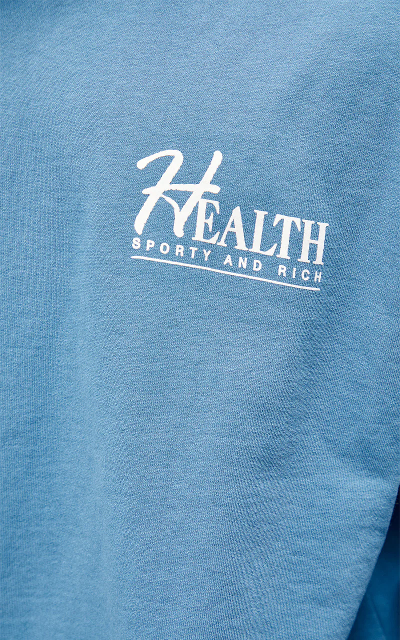 Sporty & Rich Big H Crewneck Steel Blue - Image 7