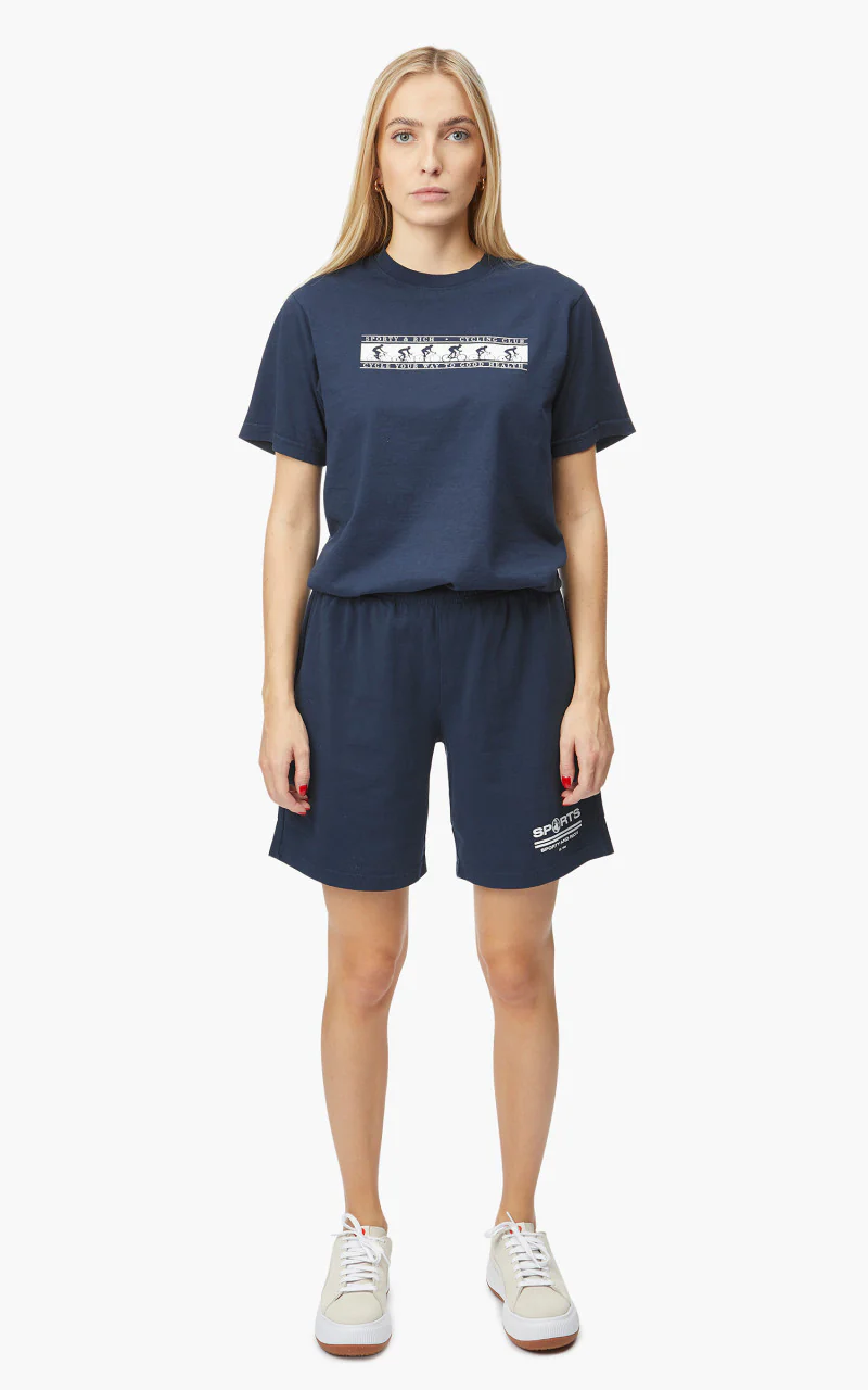 Sporty & Rich Cycling Club T-Shirt Navy - Image 3