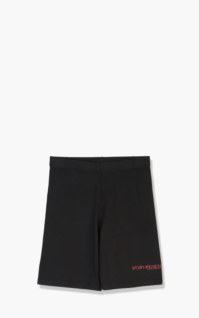 Sporty & Rich Disco Biker Shorts Faded Black/Red