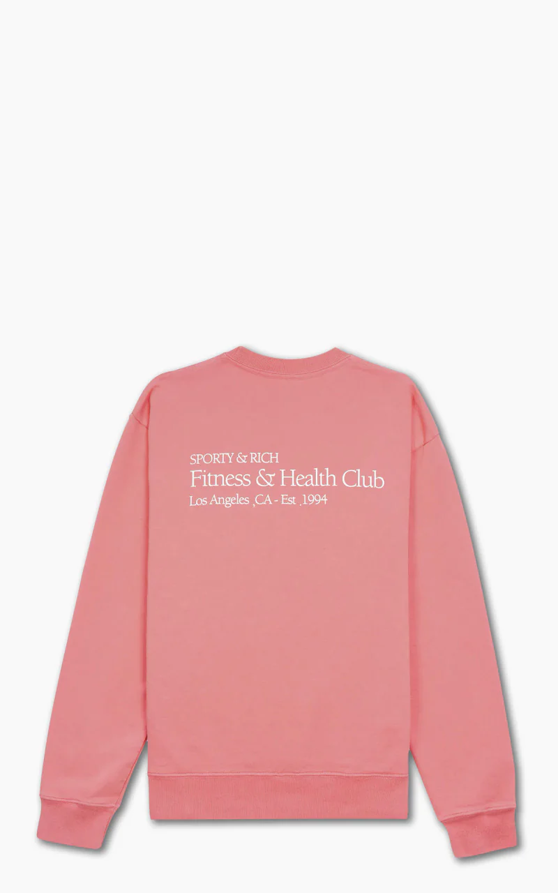 Sporty & Rich Fitness & Health Club Crewneck Strawberry - Image 2