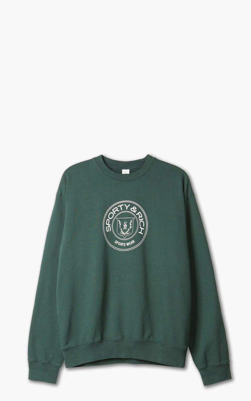 Sporty & Rich Monaco Crewneck Forest Green