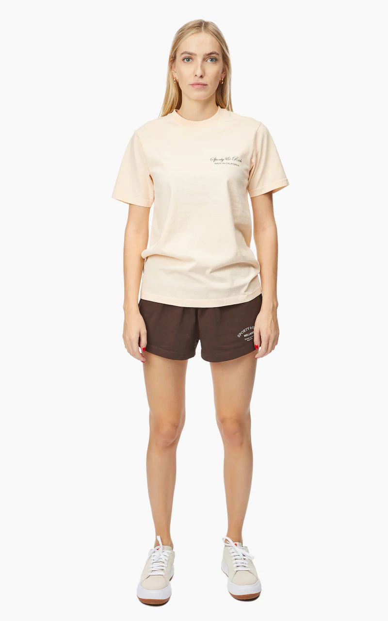 Sporty & Rich Script T-Shirt Cream - Image 3