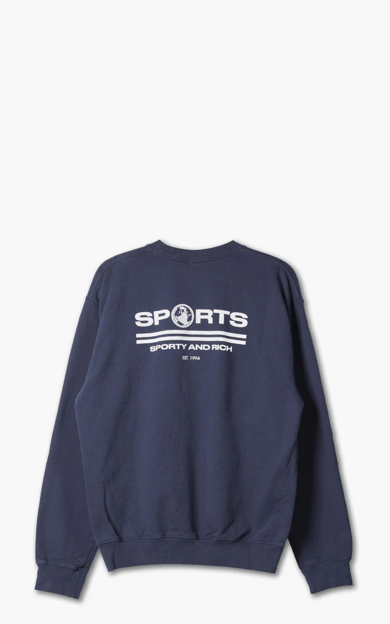 Sporty & Rich Sports Crewneck Navy - Image 2