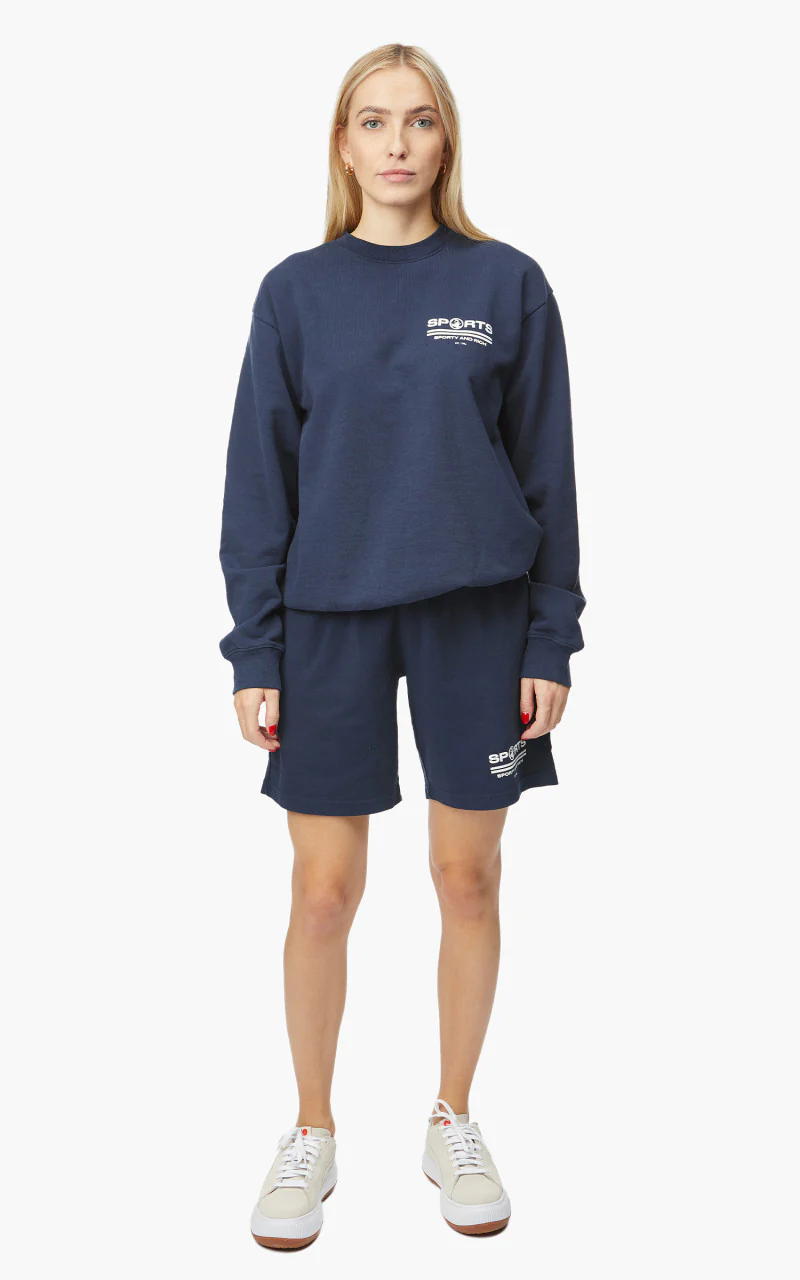 Sporty & Rich Sports Crewneck Navy - Image 3