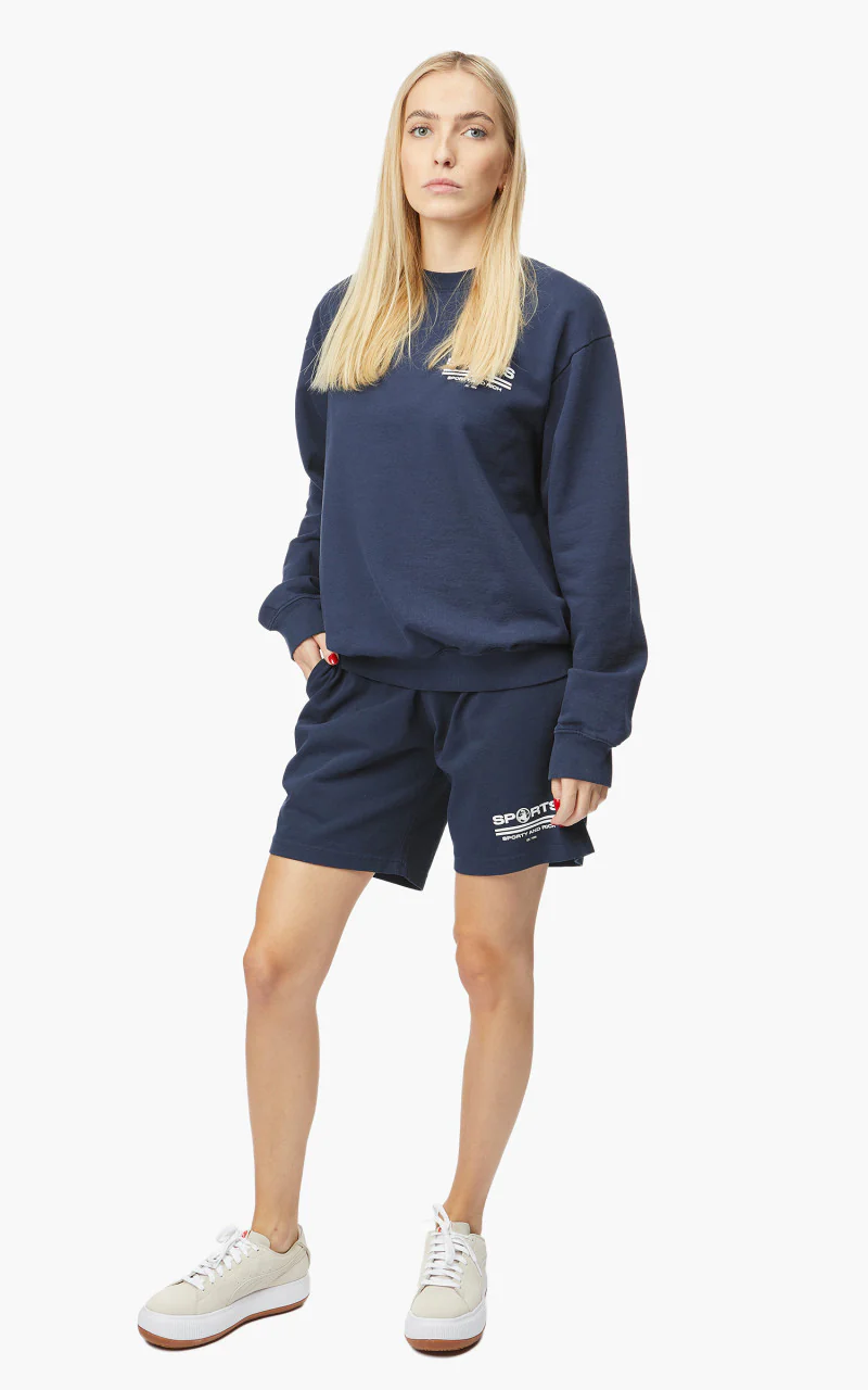 Sporty & Rich Sports Crewneck Navy - Image 4