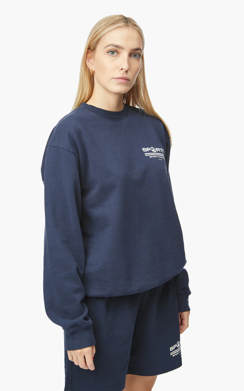 Sporty & Rich Sports Crewneck Navy - Image 6