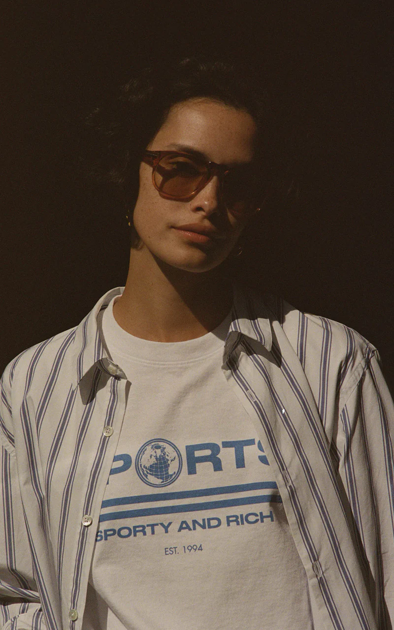 Sporty & Rich Sports T-Shirt White - Image 6