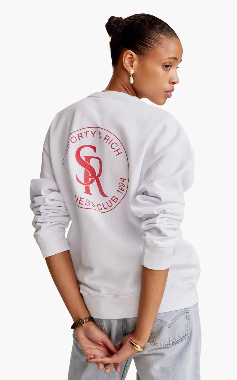 Sporty & Rich S&R Crewneck White - Image 4