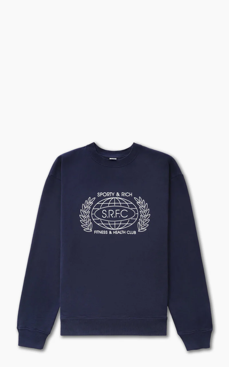 Sporty & Rich SRFC Crewneck Navy