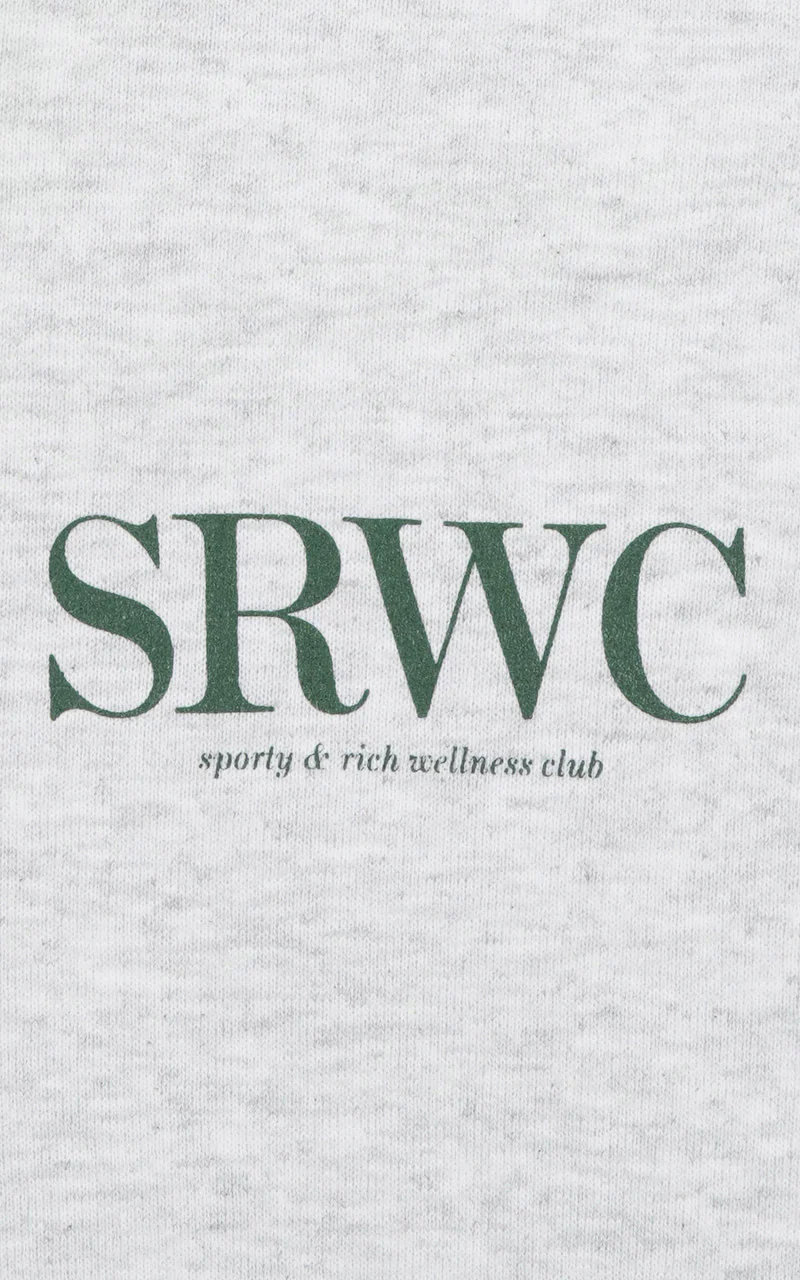 Sporty & Rich Upper East Side Quarter Zip Heather Gray - Image 3