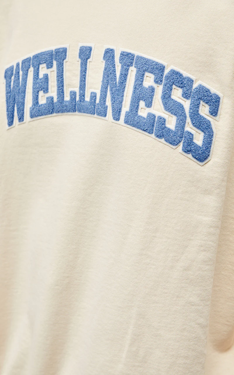 Sporty & Rich Wellness Boucle Crewneck Cream - Image 8