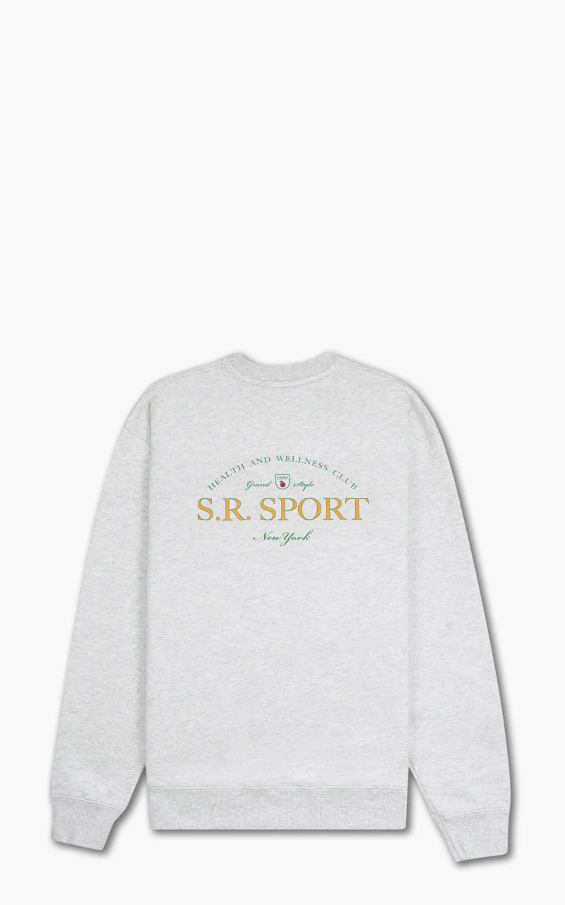Sporty & Rich Wimbledon Crewneck Heather Gray - Image 2